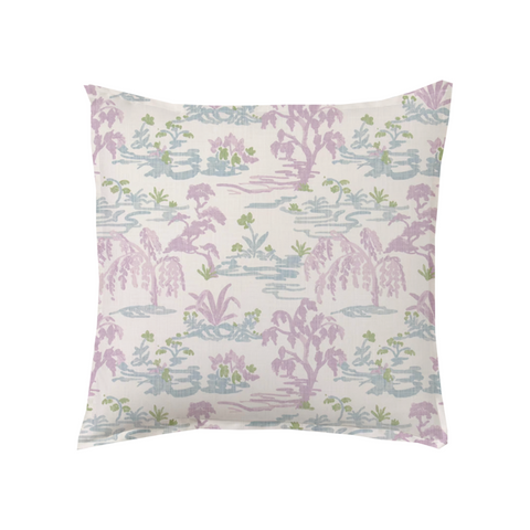 Lilac Meadows Throw Pillow