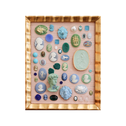 Intaglieaux in Blue and Green I