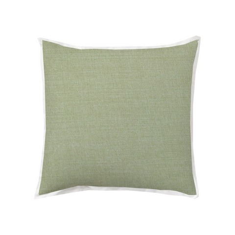 Pear Throw Pillow with White Butterfly Flange