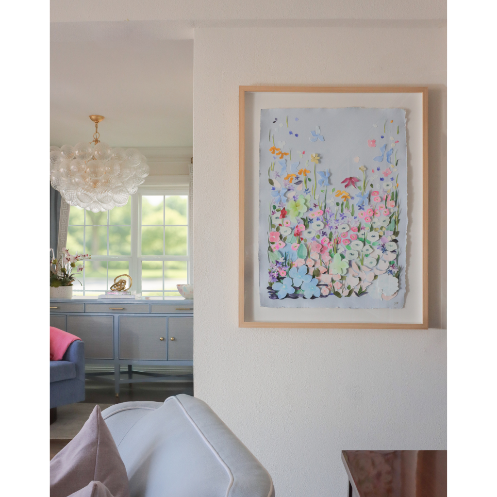 Light Blue Floral Meadow I