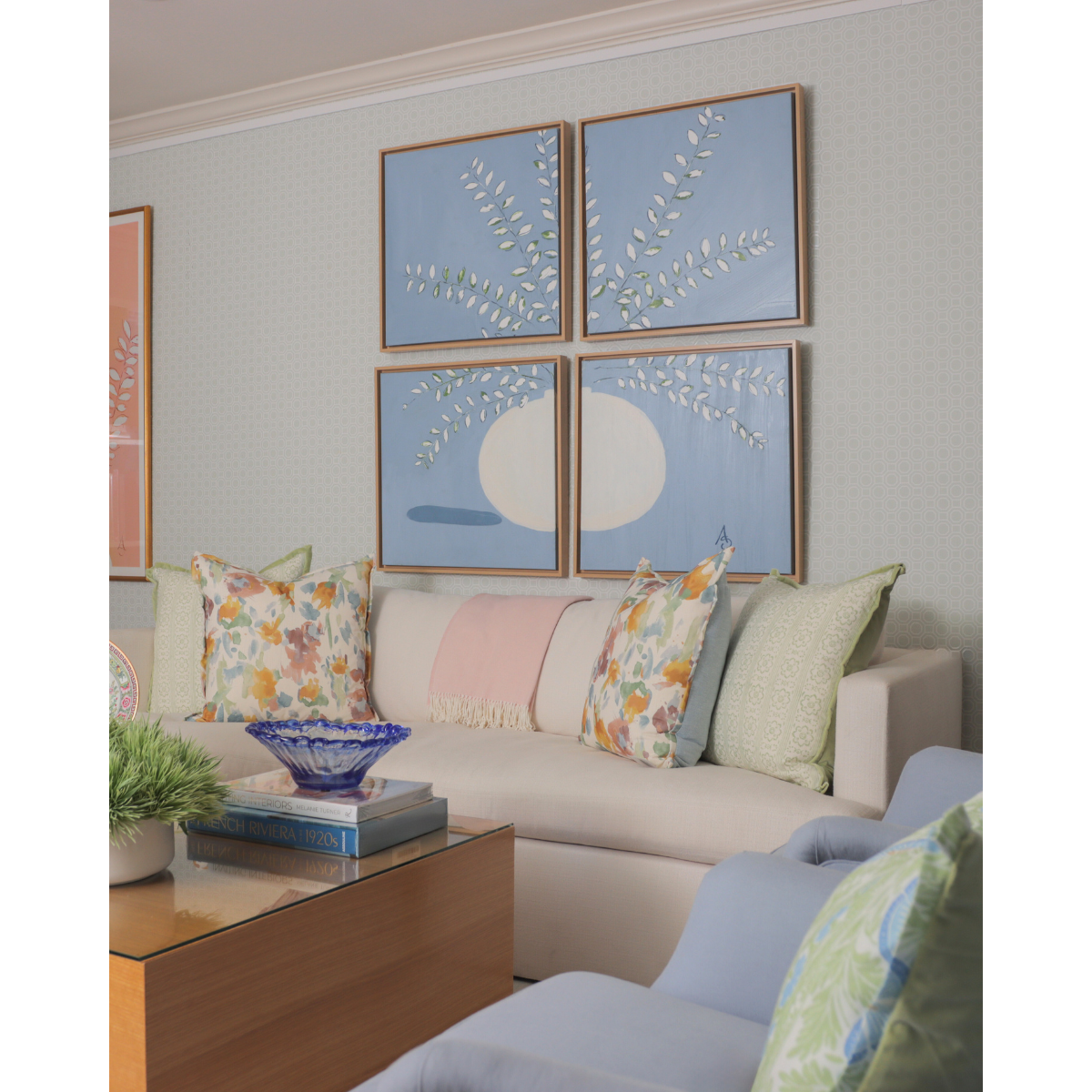 Aviary Blue, Set of 4