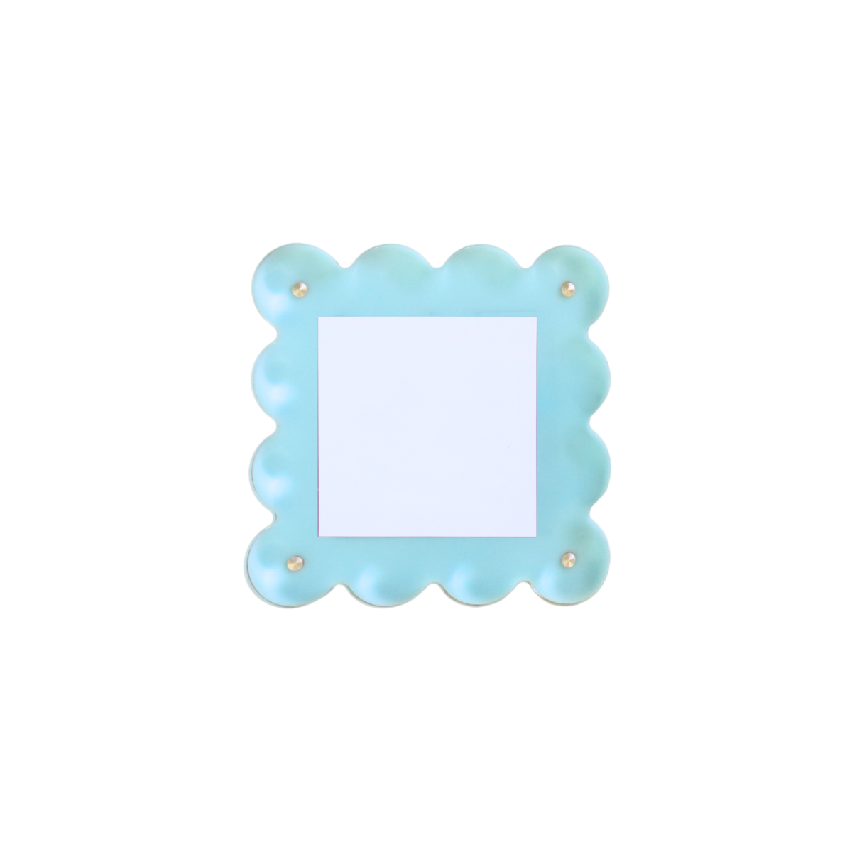 Seafoam Acrylic Scallop Picture Frame