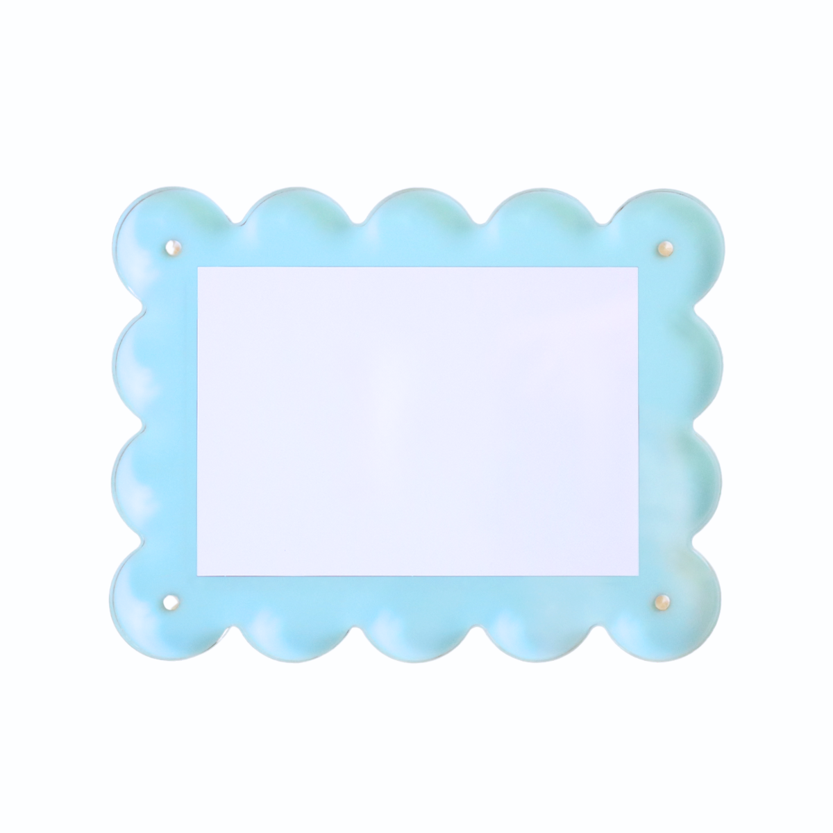 Seafoam Acrylic Scallop Picture Frame