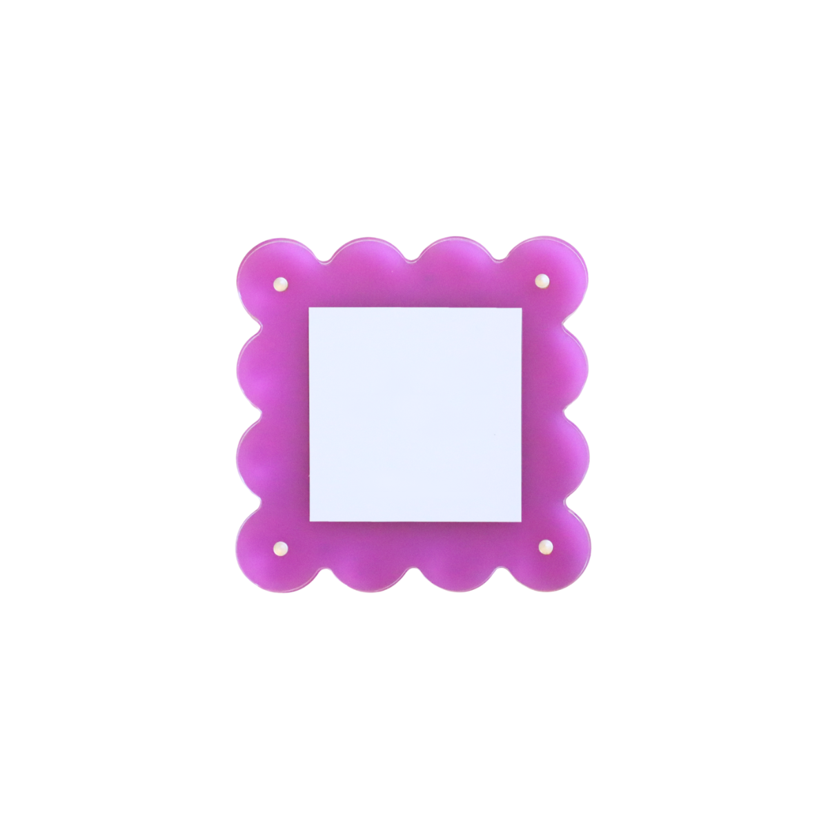 Fuchsia Acrylic Scallop Picture Frame