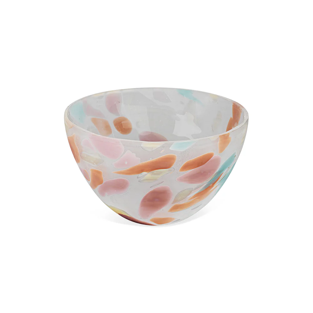 Watercolor Art Glass Bowl