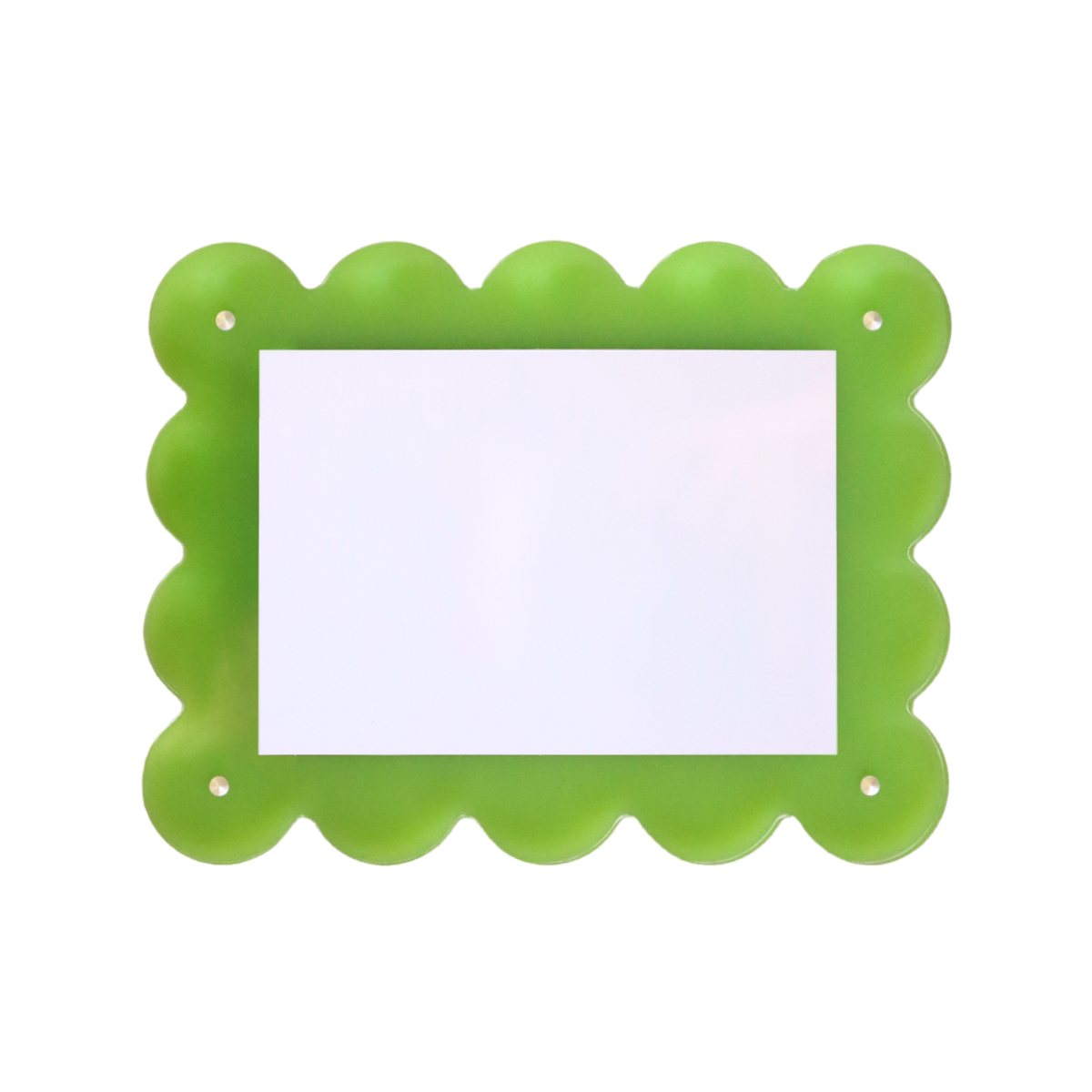 Kiwi Acrylic Scallop Picture Frame