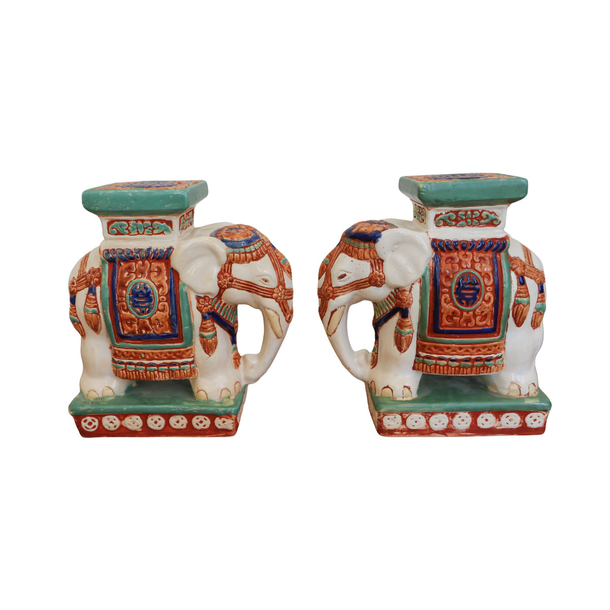 Exotic Elephant Mini Plant Stand Set of 2