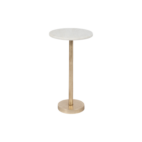 Gold & Marble Drink Table