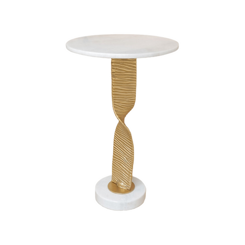 Gold Twist Accent Table