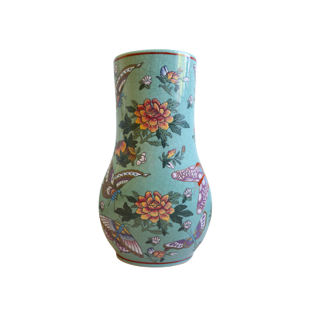 Export Porcelain Butterfly Vase