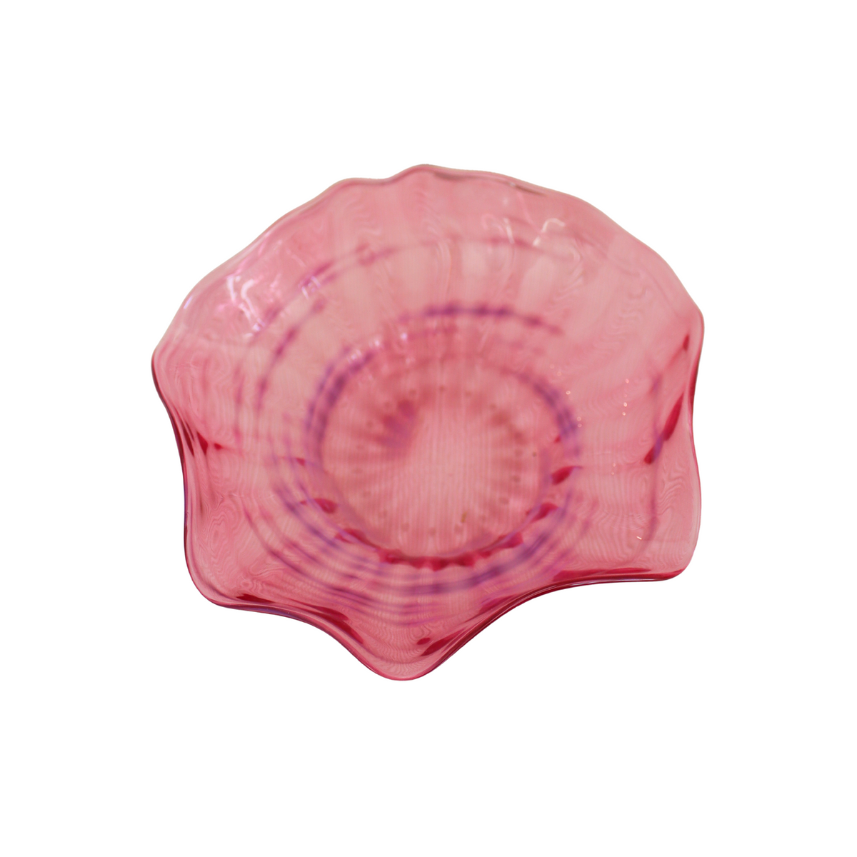 Hand-Blown Pink Bowl