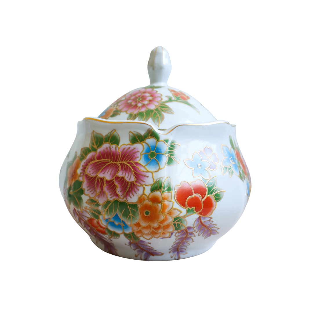 Japanese Porcelain Lidded Jar