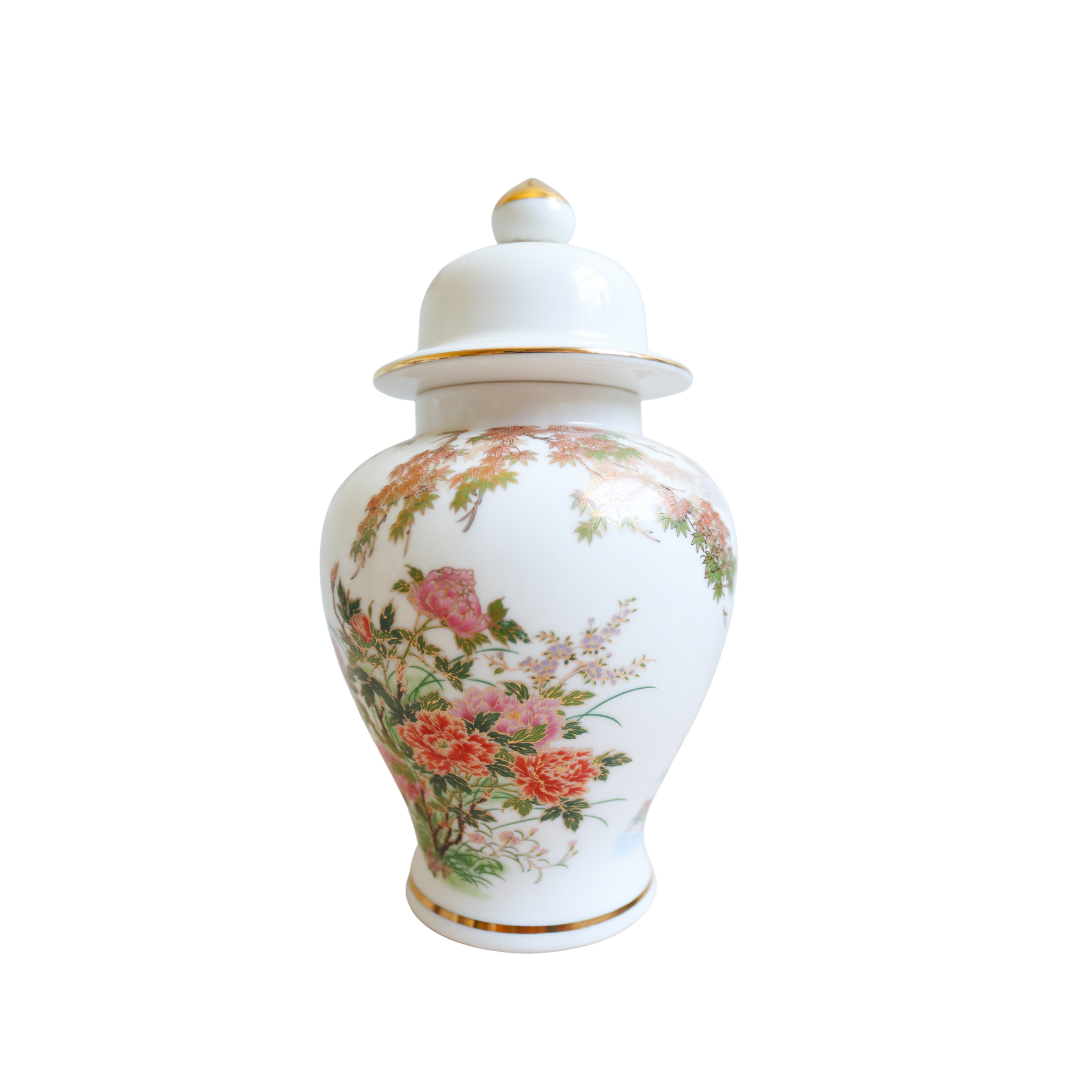 Japanese Porcelain Temple Jar