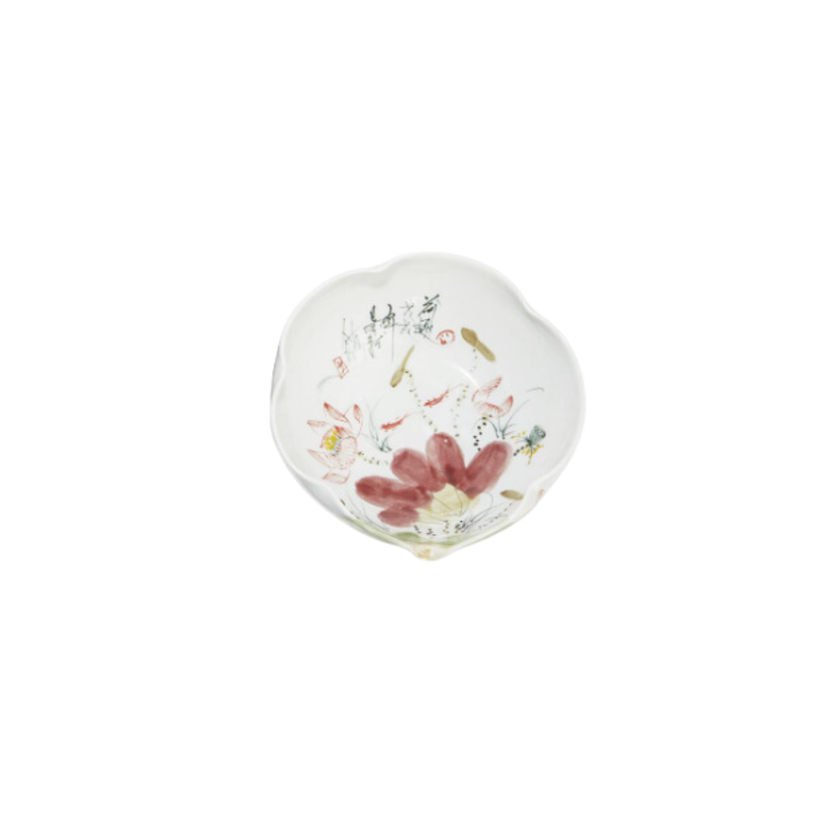 Japanese Painterly Blossoms Bowl