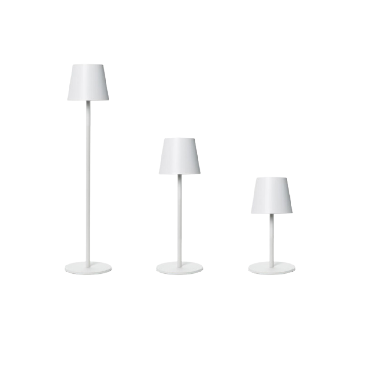 White LED Cordless Lamp with Adjustable Height