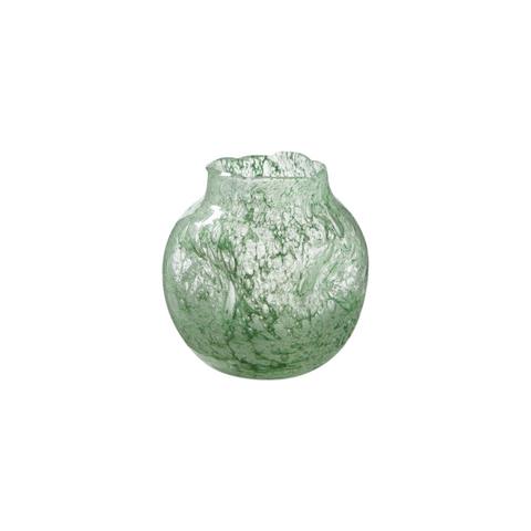 Green Art Glass Vase