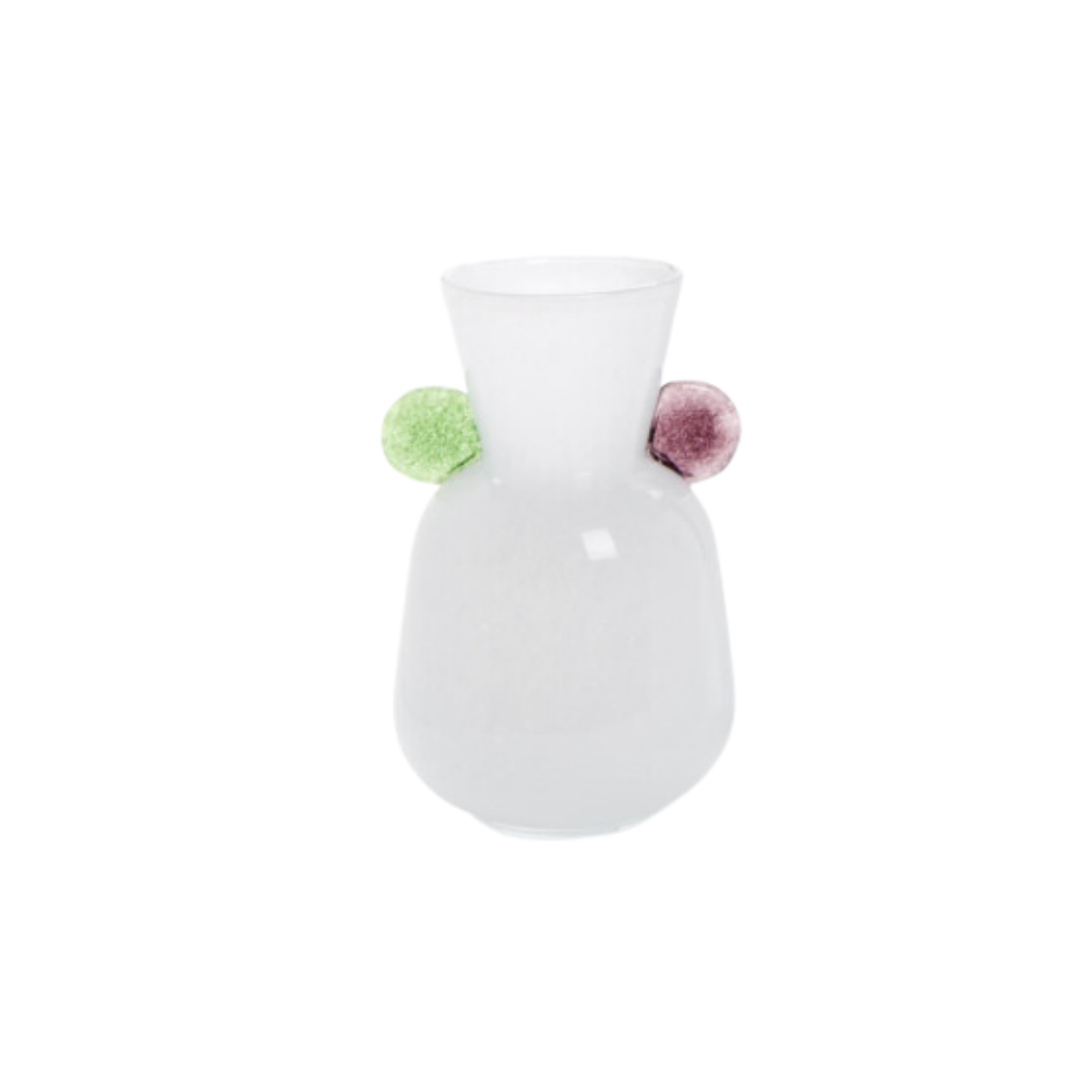 Color Pop White Art Glass Vase