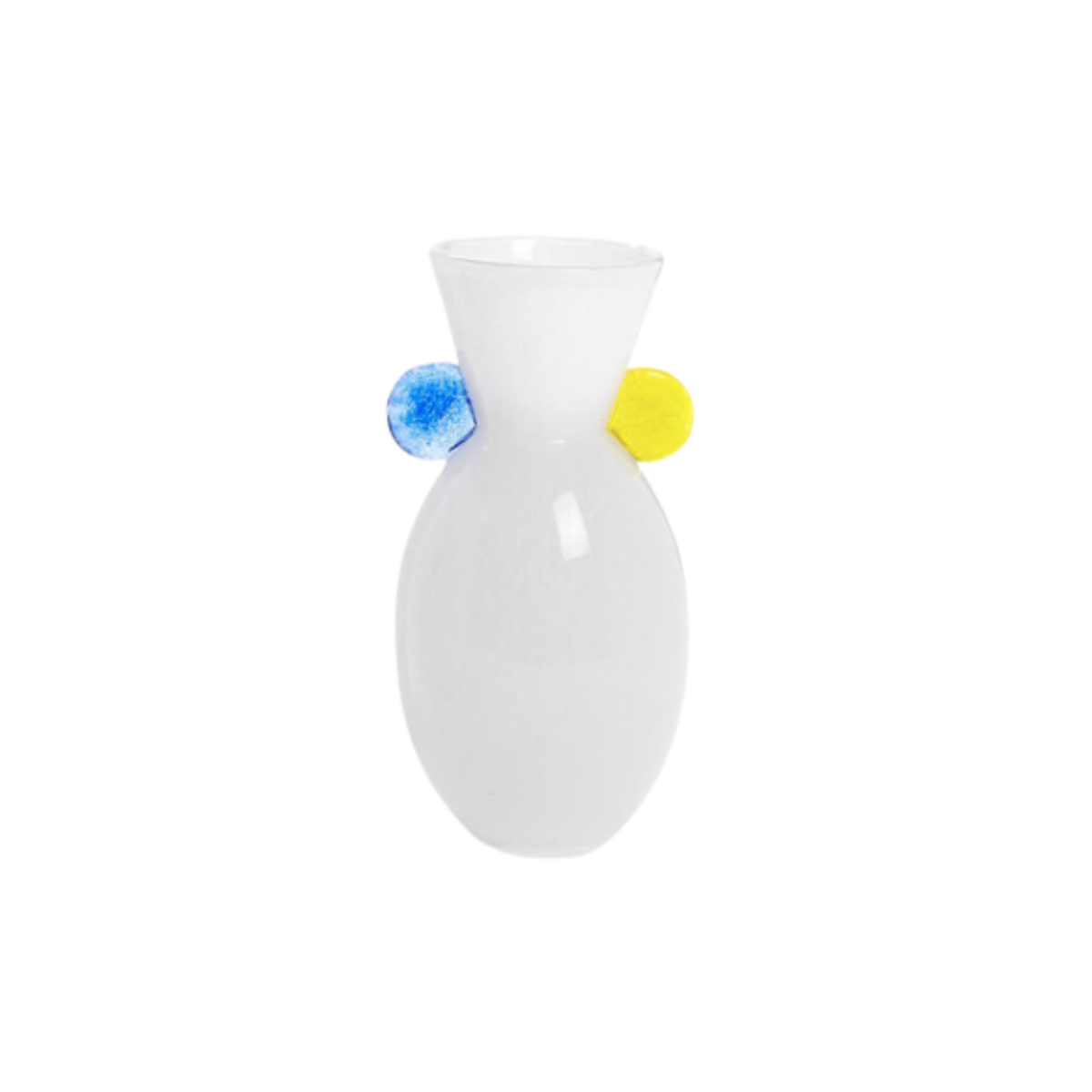 Color Pop White Art Glass Vase