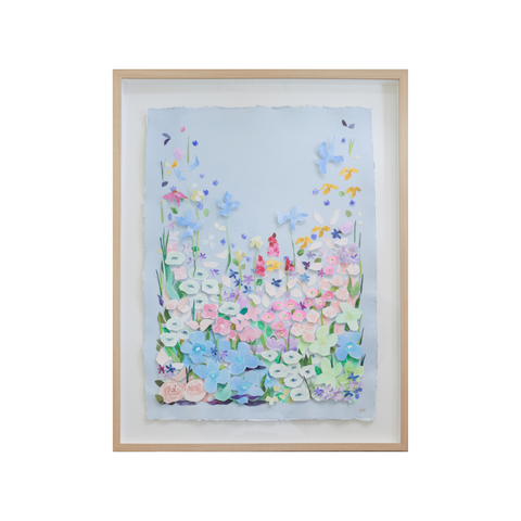 Light Blue Floral Meadow II