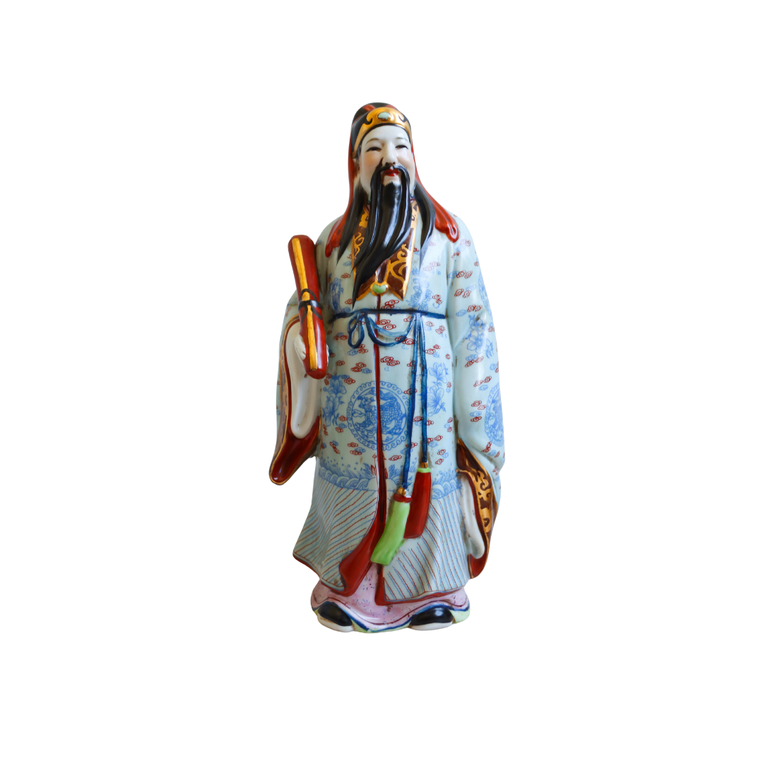 Lu Xing Chinese God of Good Fortune Figure