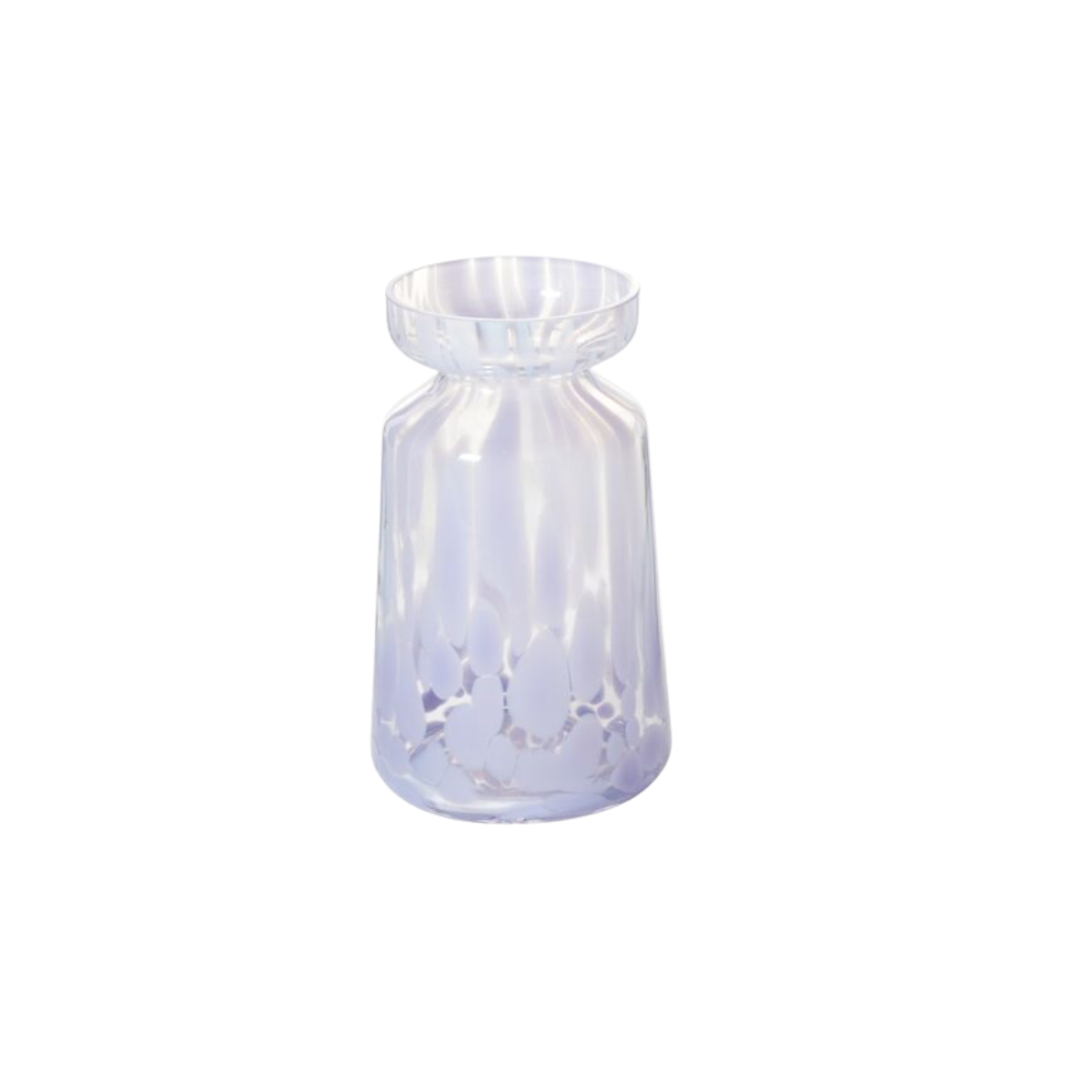 Lavender Confetti Glass Vase