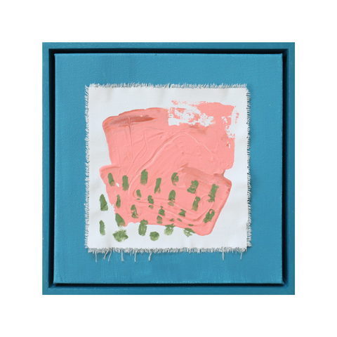 Coral on Sea Green