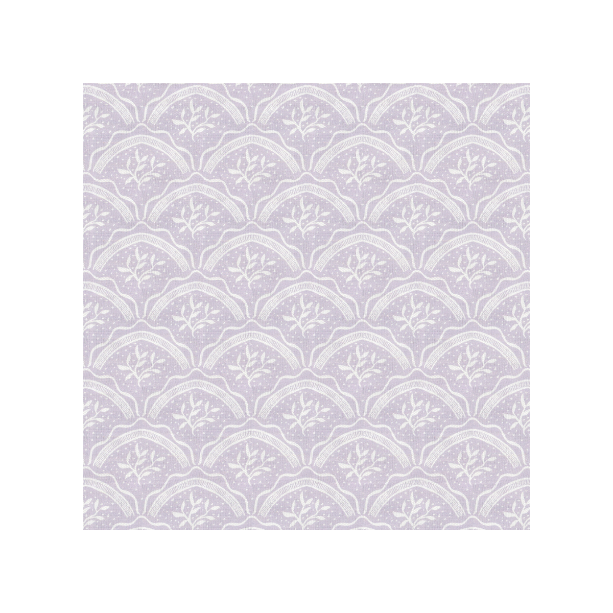 Lilac Vine Scallop Throw Pillow