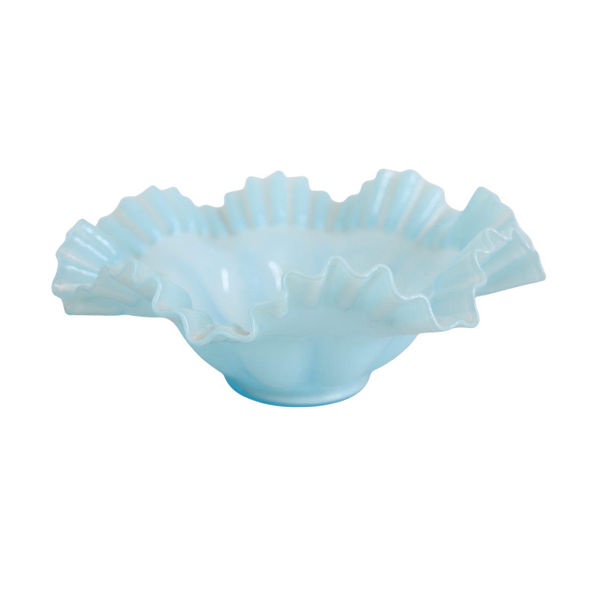 Blue Overlay Ruffle Bowl – The Collective Dallas