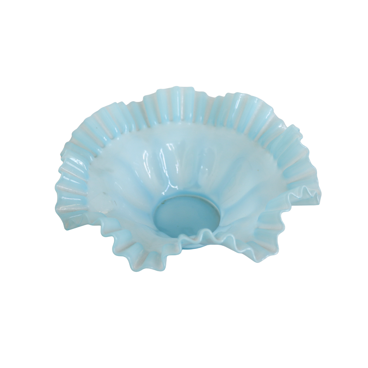 Blue Overlay Ruffle Bowl – The Collective Dallas