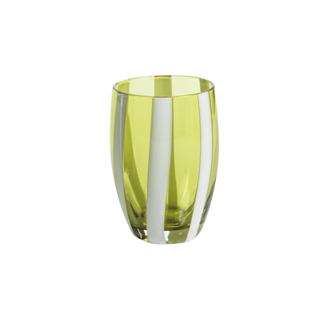 Green Stripe Monaco Glass