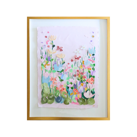 Pink Floral Meadow I