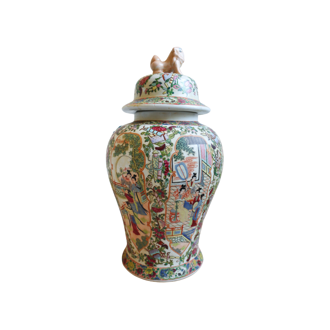 Rose Mandarin Temple Jar