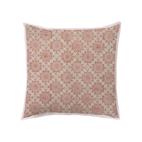 Terracotta Medallion Throw Pillow