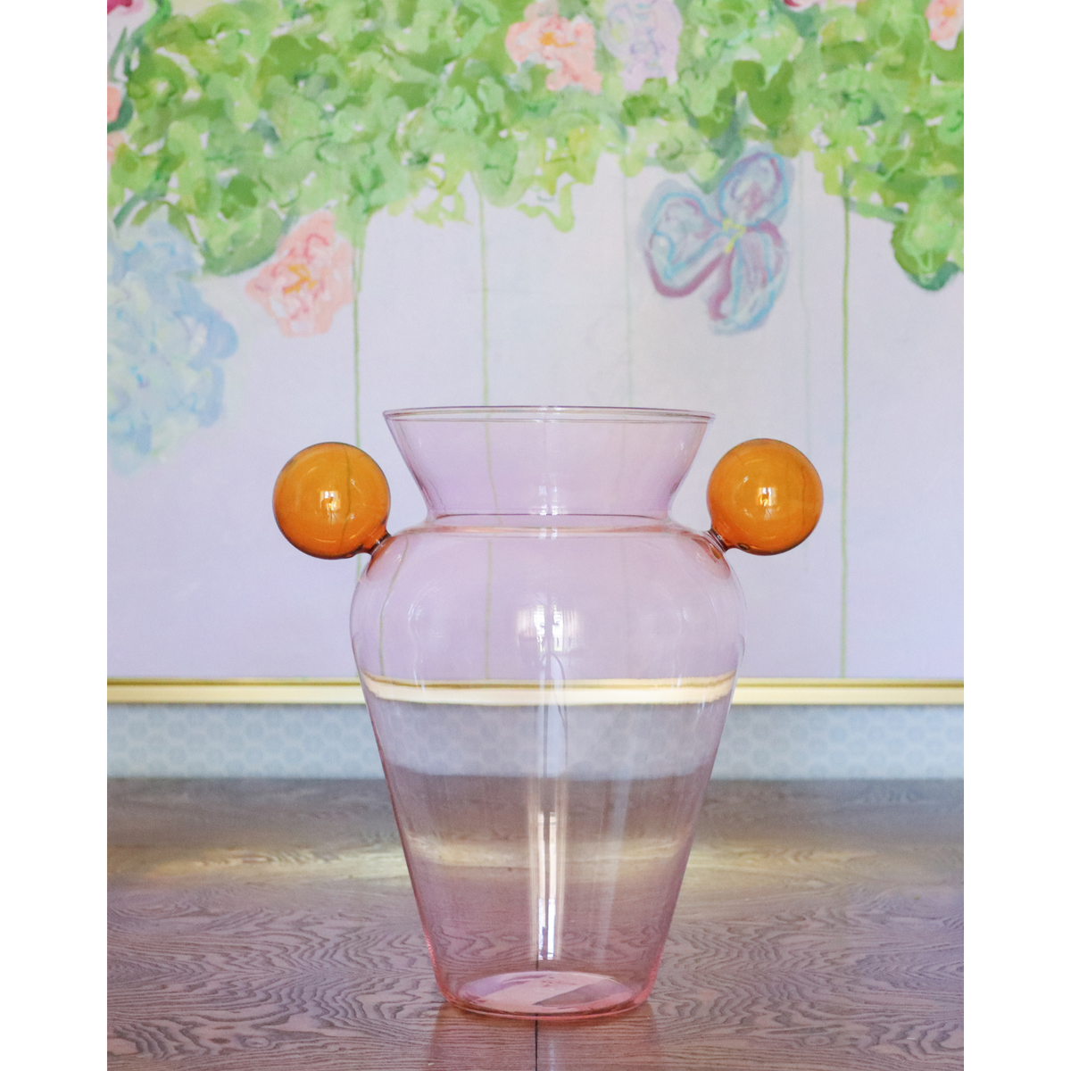 Pink & Orange Geo Vase