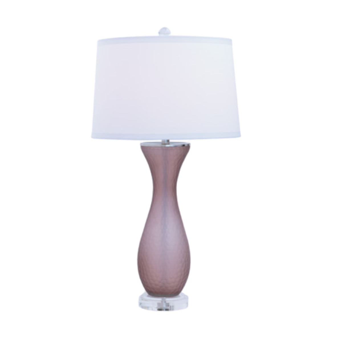 Pebbled Amethyst Table Lamp