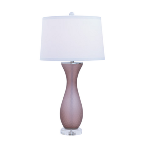 Pebbled Amethyst Table Lamp