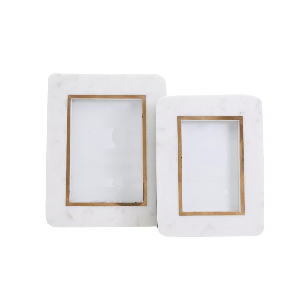 Marble and Brass Frame, Set of 2