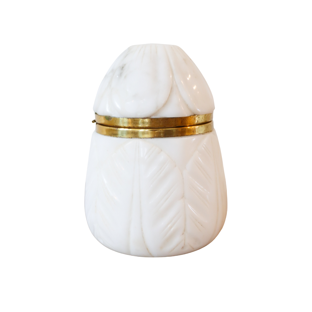 Italian Marble Egg Trinket Box